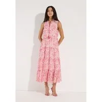 MORE&MORE Blusenkleid romantisches Flowerprint-Maxikleid