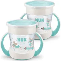 NUK Trinklernbecher NUK Mini Magic Cup Mint – 2er Pack, Kindgerecht & BPA-frei, 2-tlg.