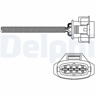 Delphi Lambdasonde nach Katalysator Opel Combo Zafira 1,6