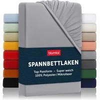 Blumtal Spannbettlaken Bettlaken aus Mikrofaser, Mikrofaser, Gummizug: rundum, (1 Stück)
