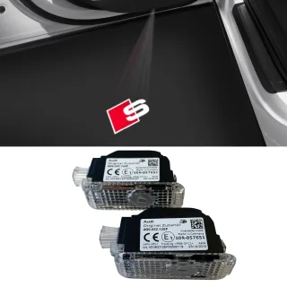 Original Audi "S" Sport LED Einstiegsbeleuchtung Tür Logo Projektor viele Audi´s