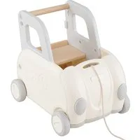 COSTWAY Lauflernwagen, 3-in-1 Baby Lauflernhilfe mit Zugseil & Klappsitz