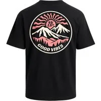 Neverless Oversize-Shirt Herren T-Shirt - Good Vibes - Oversized Relaxed Fit Sommer Fashion mit Print