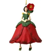 ROSEMARIE SCHULZ Heidelberg Dekofigur Blumenmädchen Mohnblume zum Hängen Dekohänger Blumen Deko-Objekt
