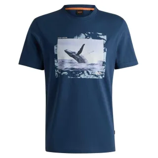 Boss - T-Shirt für Herren, Baumwolle (Marine)