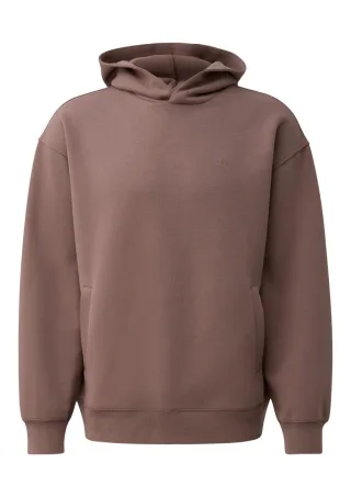 Q/S designed by - Hoodie in Loose Fit mit Logodruck - Emmvee braun - Gr. - S