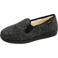 Fischer-Markenschuh Frank Hausschuh Schurwolle, Gummizug, Wollfilz