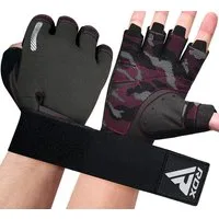 RDX Trainingshandschuhe RDX Gewichtheberhandschuhe, extra dehnbare lange Handgelenkstütze