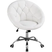 Yaheetech Drehstuhl Schreibtischstuhl Ergonomischer Bürostuhl, Höhenverstellbarer Bürosessel mit Rollen und Wippfunktion