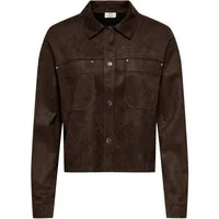 JDY Hemdbluse JDYJULLE L/S FAKE SUEDE SHIRT JRS NOOS Kunstfaser, regular fit