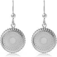 Made by Nami Ohrring-Set Damen Ohrringe hängend mit Sonnenanhänger aus Edelstahl Boho Stil, aus Edelstahl – hypoallergen – wasserfest – Gold o. Silber