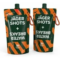 Jägermeister Trinkbeutel Jägermeister Festival Trinkbeutel 2er Set - Faltbare Wasserbeutel mi