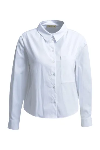 Smith&Soul - Special Back Shirt Collar Blouse white - Gr. - L