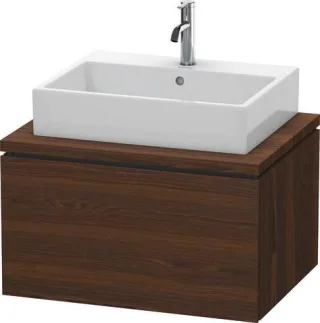 Duravit L-Cube Konsolenwaschtischunterbau wandhängend Nussbaum gebürstet Matt 720x547x400 mm - LC581 LC581106969