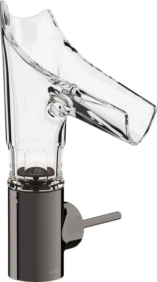 Hansgrohe Waschtischarmatur Axor Starck V Polished Black Chrome Facettenschl. 12123330