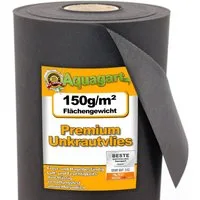 Aquagart Unkrautvlies 12m² Gartenvlies Unkrautvlies Mulchvlies 150g 2m breit, (1-St)
