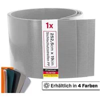 INTRA-TEC Sichtschutzstreifen Zaun-Sichtschutzstreifen aus PP - 252x19 cm, für Doppelstabmattenzäune, Windschutz, einfach zuschneidbar