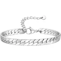 KARMA Edelstahlarmband Männerschmuck Herren Silber modern Armband Edelstahl Herrenarmband (wasserfest & antiallergisch, Edelstahlherrenarmband modern Metallarmband), Herrenschmuck Geschenk füf Ihn Silberfarben