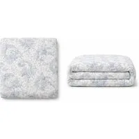 Wohndecke Blue, AU Maison, Quilt-Optik aus Baumwolle 140 × 180 cm