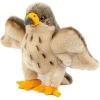 Teddys Rothenburg Kuscheltier Falke braun stehend 27 cm Plüschfalke Stofftier (Plüschtier, Stofffalke, Plüschvogel, Stoffvogel)