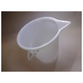 Hünersdorff Industrie-Eimer aus säurebeständigem HD-PE, 10 l , Füllmenge:10l, Abmessung Ø x H:286 x 283mm, Farbe:weiß