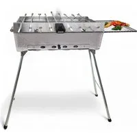Grillpeter Holzkohlegrill Mangal Astana Deluxe mit 9er Spießdreher 230V Motor