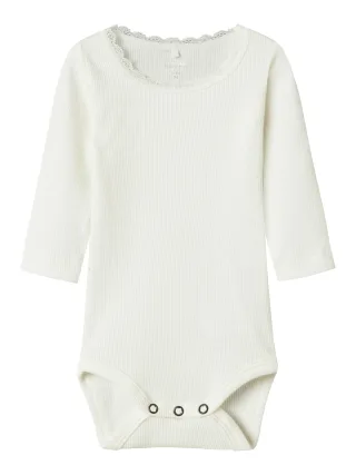 NAME IT - NBFKAB LS BODY NOOS Cloud Dancer - Gr. - 56