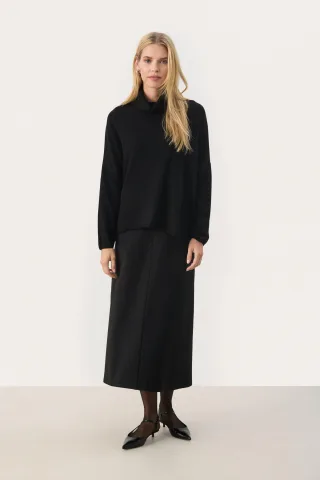 Strickpullover Lockere Passform black