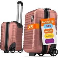 Travely Koffer Polycarbonat Koffer - Reisekoffer, Hartschalenkoffer, Trolley, 2 Rollen, Handgepäck Koffer 40x30x20cm
