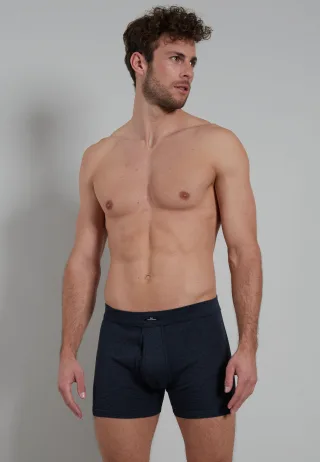 götzburg bodywear - GÖTZBURG Herren Kurze-Hose quergestreift 3VPE blau-mittel-ringel - Gr. - 5