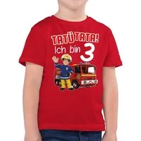 Shirtracer T-Shirt Tatü Tata! Ich bin 3 Geburtstag Feuerwehr I Feuerwehrmann (1-tlg) Feuerwehrmann Sam Jungen