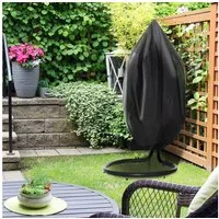 Outsunny Gartenmöbel-Schutzhülle Wasserdicht 210D Oxford Outdoor Schutzhülle für Hängekorb (Hängesessel, 1-St., Abdeckung), 115 x 190 cm
