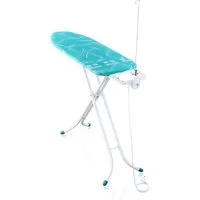 Leifheit Bügelbrett Bügeltisch Air Board M Compact Plus, Bügelfläche 38.0x120.0 cm, Zwei-Seiten-Bügeleffekt, Bügelfläche 120 x 38cm, höhenverstellbar