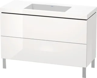Duravit L-Cube c-bonded Set bodenstehend Weiß Hochglanz 1200x480x698 mm - LC6939N2222 LC6939N2222