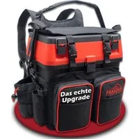 Paradox Fishing Angelrucksack 3-in-1 Multifunktions-Sitzkiepe mit 4 Boxen im Deckel (1-tlg), Zangenhalterung