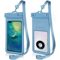Blusmart Handyhülle Wasserdichte Handytasche im 2er-Set Empfindlicher Touchscreen, starke wasserdichte Leistung, Transparentes Material, geeignet für eine Vielzahl von Wasserszenen