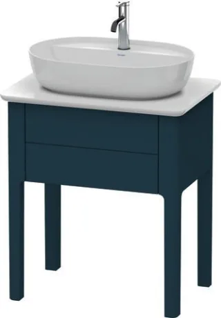 Duravit Luv Konsolenwaschtischunterbau bodenstehend Nachtblau Seidenmatt 638x450x743 mm - LU95600989 LU956009898
