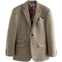 Next Sakko Nova Fides Signature Wollblazer, Fischgrätmuster (1-tlg)