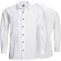 German Wear Trachtenhemd GW1264-L-Kentkragen Trachtenhemd Businesshemd 2x5 Biesen Hemd Langarm Baumwolle