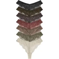 The Set String The Set Tanga-Slips mit Spitze, 7er-Pack (7-St)