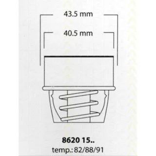Triscan Thermostat Renault Rover 86201588