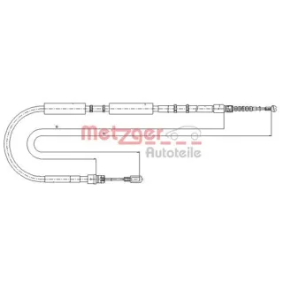 Metzger Handbremsseil hinten rechts Audi A4 8E
