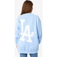 Worldclassca Longsweatshirt Worldclassca Oversized Sweatshirt LA Print Langarmshirt Pullover Neue Kollektion - Stilvolle und gemütliche Casual Mode für Damen