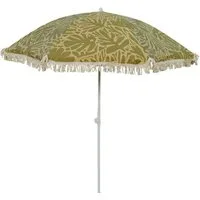 Meinposten Sonnenschirm Strandschirm Gartenschirm BOHO UV30+ Balkonschirm Fransen 150cm, abnickbar