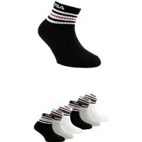 Fila Kurzsocken (6 Paar) Cotton-Mix, mit Rippenbündchen