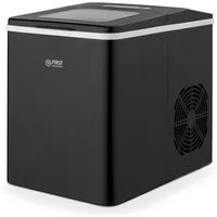 TZS FIRST AUSTRIA Eiswürfelmaschine 1,8L, 150W, Ice Cube Maker mit Kühlkompressor, 9 Eiswürfel in 7-9 Min, Würfel S/L, 12kg/24h Kapazität, abnehmbarer Korb, LED Display, 55 dB