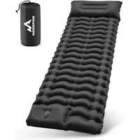 NEOLYMP Isomatte Camping Isomatte TrekMat 10 mit Fußpumpe 200x70 cm ultraleicht 0,9kg, Ultraleicht und Wasserfest mit schneller Aufblasbarkeit