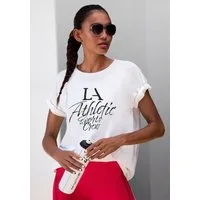 LASCANA ACTIVE T-Shirt im Oversize-Schnitt mit sportlichem Schriftzug