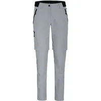 Bergson Outdoorhose VIDAA COMFORT Zipp Off (slim) Damen Wanderhose, leicht strapazierfähig, Normalgrößen, hellgrau