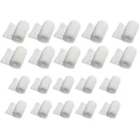 varivendo Bandage 20er weiße elastische Fixierbinden 8cm/6cm (Set, 20-tlg., elastische Fixierbinden), Mullbinde Fixierbinde Bandage Komfortverband